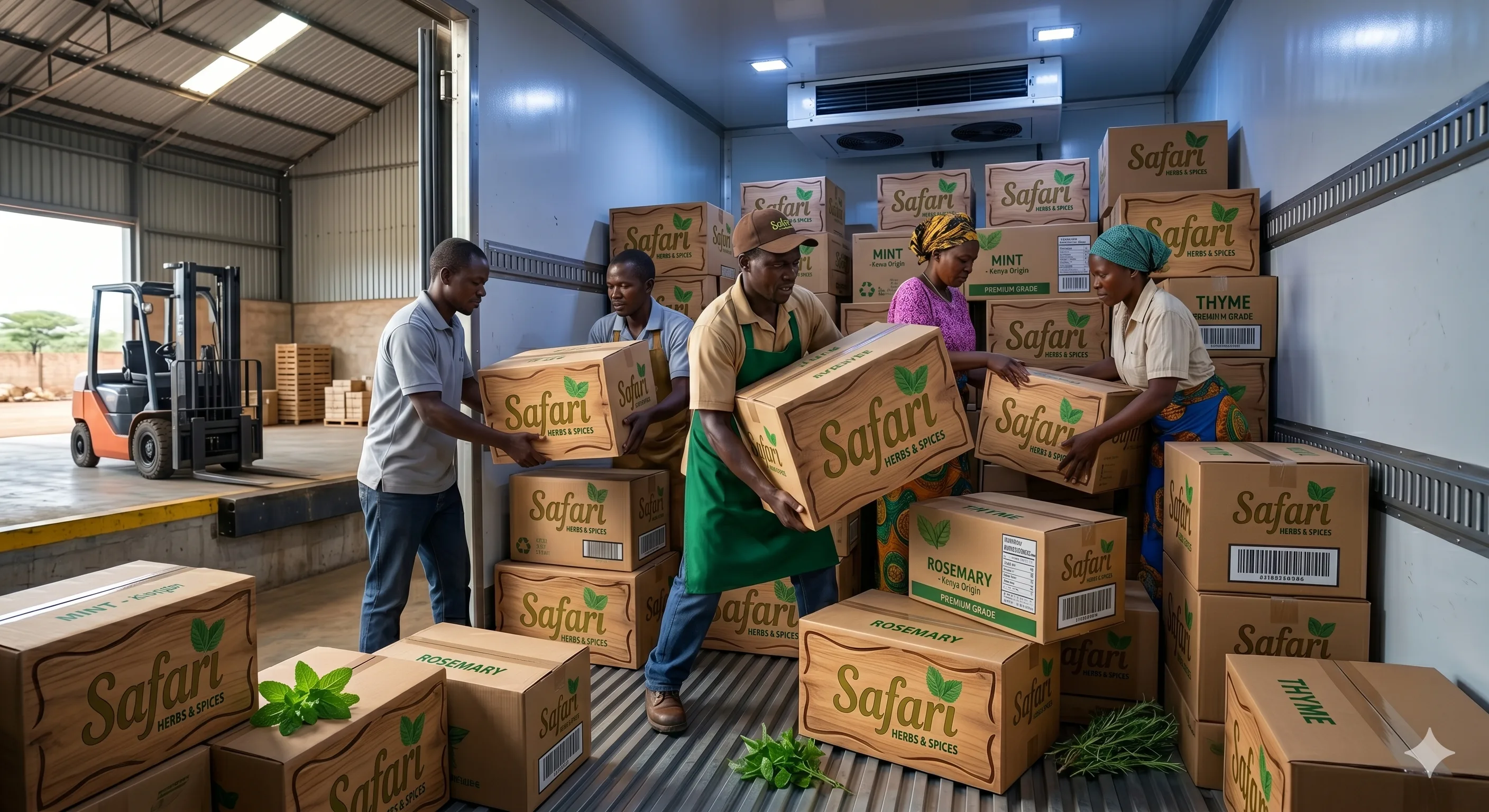 Herb packaging and quality control at Safari Herbs